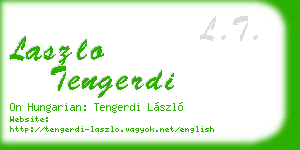 laszlo tengerdi business card
